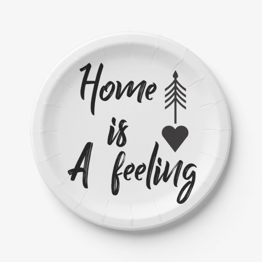 Assiettes En Carton Fête du réchauffement du foyer (Devant)