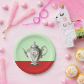 Assiettes En Carton Fête du thé de Noël (Fête)