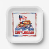 Assiettes En Carton Fête du travail (Recto)