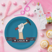 Assiettes En Carton Fête du travail heureuse (Fête)