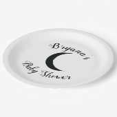 Assiettes En Carton Fête du Zodiaque Astrologie Lune Sombre Croissant (Angle)