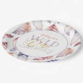 Assiettes En Carton fête d'un 1er anniversaire sauvage (Angle)