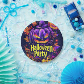 Assiettes En Carton Fête éffrayante d'Halloween Jack-O-Lantern (Fête)