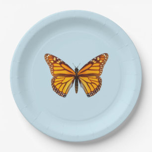 Assiettes En Carton Fête élégante du papillon monarque