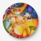 Assiettes En Carton Fête Fractale Bon Chaos 9" Tour (Devant)