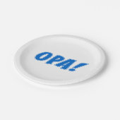 Assiettes En Carton Fête grecque de l'Opa (Angle)