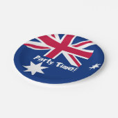 Assiettes En Carton Fête Heure Plaques papier drapeau australien (Angle)