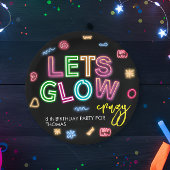 Assiettes En Carton Fête laser d'anniversaire de néon fou