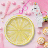 Assiettes En Carton Fête Limoncello à Tranches de Citron Pastel (Fête)