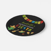 Assiettes En Carton Fête mexicaine noire (Angle)