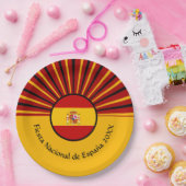 Assiettes En Carton Fête Nationale Espagnole Espagne Hispanique (Fête)