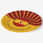 Assiettes En Carton Fête Nationale Espagnole Espagne Hispanique (Angle)