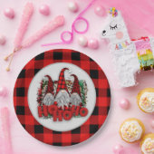 Assiettes En Carton fête Noël Fêtes gnomes fête Papier Plaque (Fête)