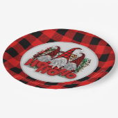 Assiettes En Carton fête Noël Fêtes gnomes fête Papier Plaque (Angle)