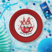 Assiettes En Carton fête Noël gnomes Fête (Fête)