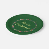 Assiettes En Carton Fête Noël Nautique Wreath Joyeux Noël (Angle)