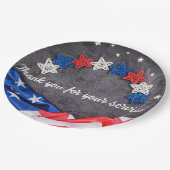 Assiettes En Carton Fête patriotique (Angle)
