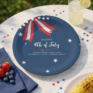 Assiettes En Carton Fête patriotique de barbecue du 4 juillet