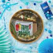 Assiettes En Carton Fête personnalisée du Stand de la Ferme de Campagn (Fête)