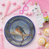 Assiettes En Carton Fête Personnalisée Winter Bluebird (Fête)