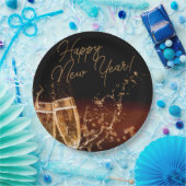 Assiettes En Carton Fête ! Plaques papier du Nouvel An (Fête)