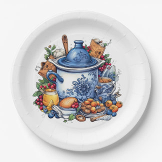 Assiettes En Carton Fête potluck amusante pour tous les usages