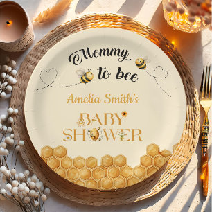 Assiettes En Carton Fête Prénatale Mommy To Bee