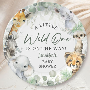 Assiettes En Carton Fête Sauvage Safari Jungle Animaux Baby Shower