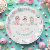 Fête spa Fille Anniversaire Plaque papier