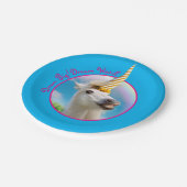 Assiettes En Carton Fête Unicorn Horse Et Arc En Ciel (Angle)
