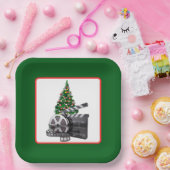 Assiettes En Carton fêtes de Noël regarder la fête Papier Plaque (Fête)