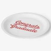 Assiettes En Carton Fêtes Diplômé Classique Sport Simple (Angle)