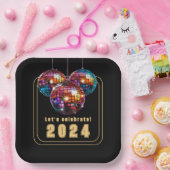 Assiettes En Carton Fêtons 2024 (Fête)