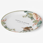 Assiettes En Carton Fêtons avec BBQ Couples Douche (Angle)