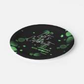 Assiettes En Carton Fêtons l'anniversaire du livre vert Gradient (Angle)