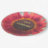 Assiettes En Carton Fêtons le tournesol (Angle)