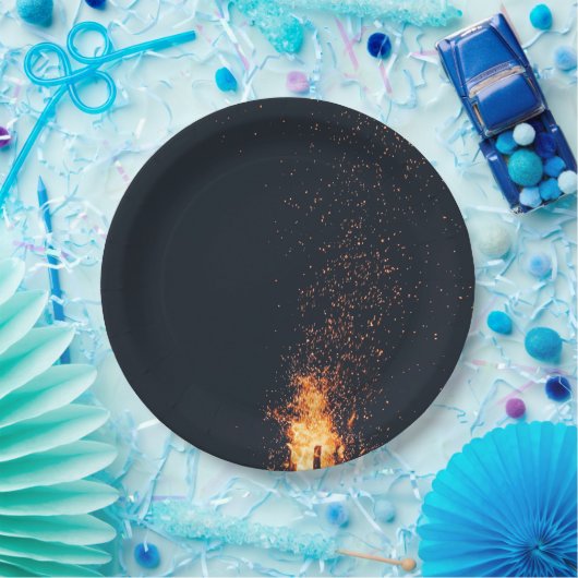 Assiettes En Carton feu (Fête)