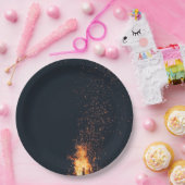 Assiettes En Carton feu (Fête)