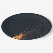 Assiettes En Carton feu (Angle)