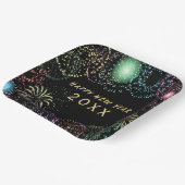 Assiettes En Carton Feu d'artifice du Nouvel An (Angulaire)