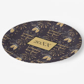 Assiettes En Carton Feu d'artifice du Nouvel An (Angle)