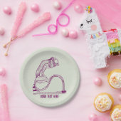 Assiettes En Carton Feu de circulation déprimé (Fête)