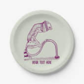 Assiettes En Carton Feu de circulation déprimé (Devant)