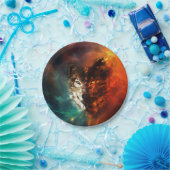 Assiettes En Carton Feu de loup et glace (Fête)