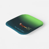 Assiettes En Carton Feu de renard - Lumières du Nord (Angulaire)