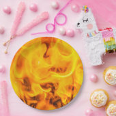 Assiettes En Carton Feu et flammes (Fête)