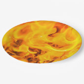 Assiettes En Carton Feu et flammes (Angle)