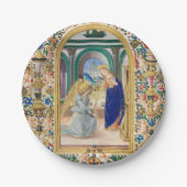 Assiettes En Carton Feuille d'un livre d'heures (Devant)