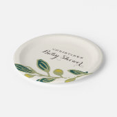 Assiettes En Carton Feuille moderne (Angle)