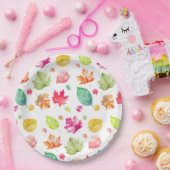 Assiettes En Carton Feuilles automnales (Fête)